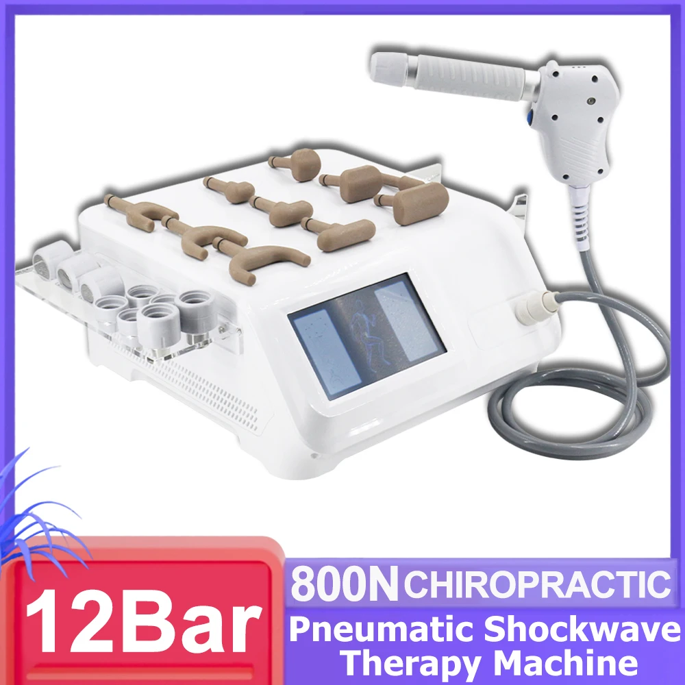 12Bar Professional Pneumatic Shockwave Therapy Machine For ED Treatment Pain Relief Body Massager Shock Wave Relax