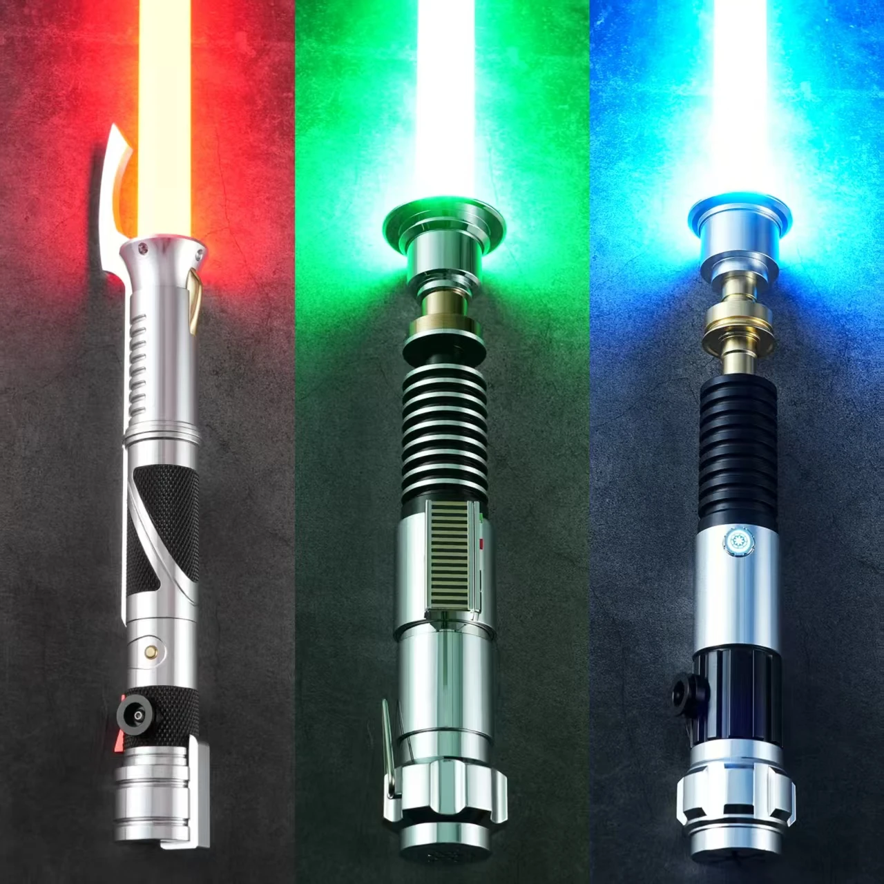 JS Pixel Lightsaber, Metal Hilt, Heavy Dueling Supported, Motion Control, Infinite Color Changing, Hitting Sound, Light-up Blade
