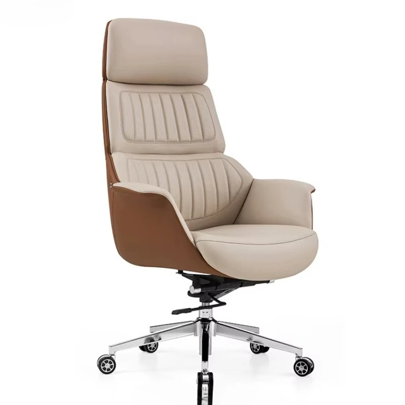 Factory Direct New Design High Back Modern Ergonomic Executive Director Office Chair Comfortable Swivel Silicone PU Leather
