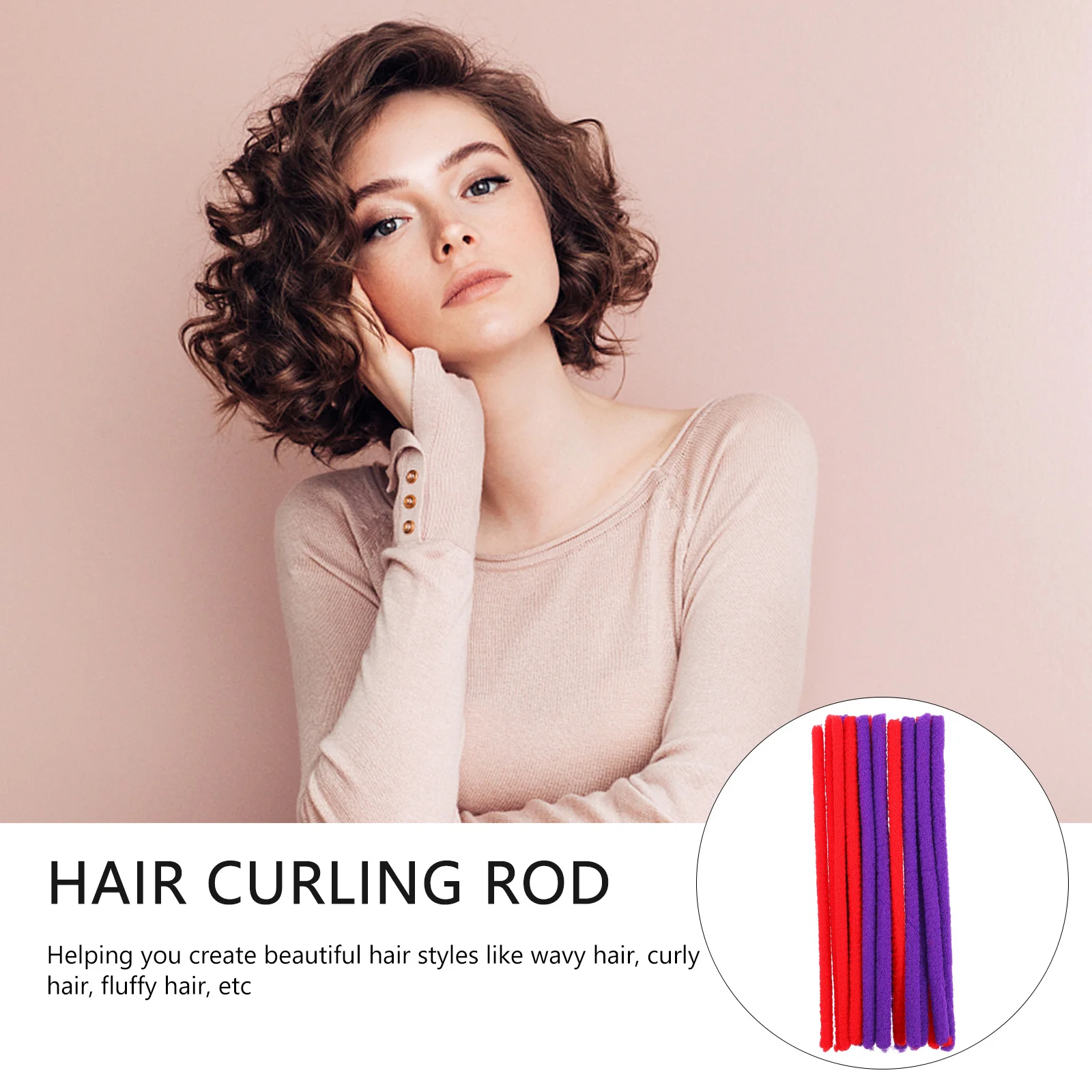 

90pcs Perm For Wavy Curly Rod Salon Styling Hair Curling Hairdressing Rod Non- Hair Curling Roller Tool