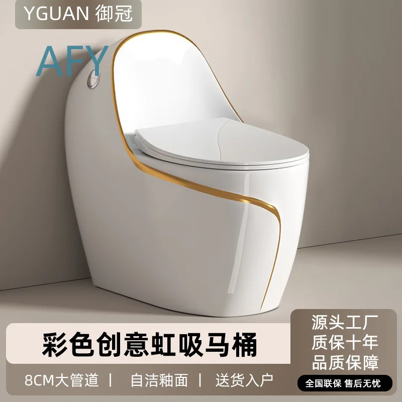 New Home Use Colorful Toilet Large Diameter Bathroom Siphonic Odorless Commode for Small Space Ceramic WC for TOTO KOHLER