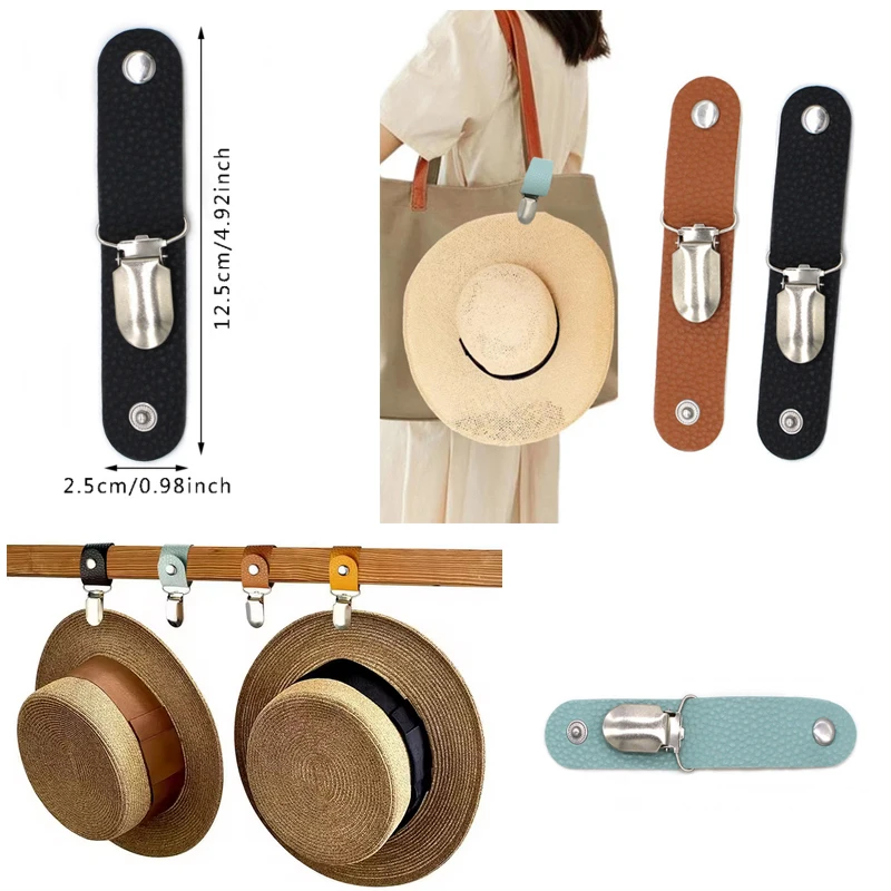 

Зажим для шляпы для путешествий Зажим для шляпы для путешествий на сумке Зажим для шляпы из искусственной кожи Многофункциональный зажим для шляпы в виде утконоса Открытый зажим для шляпы-компаньона