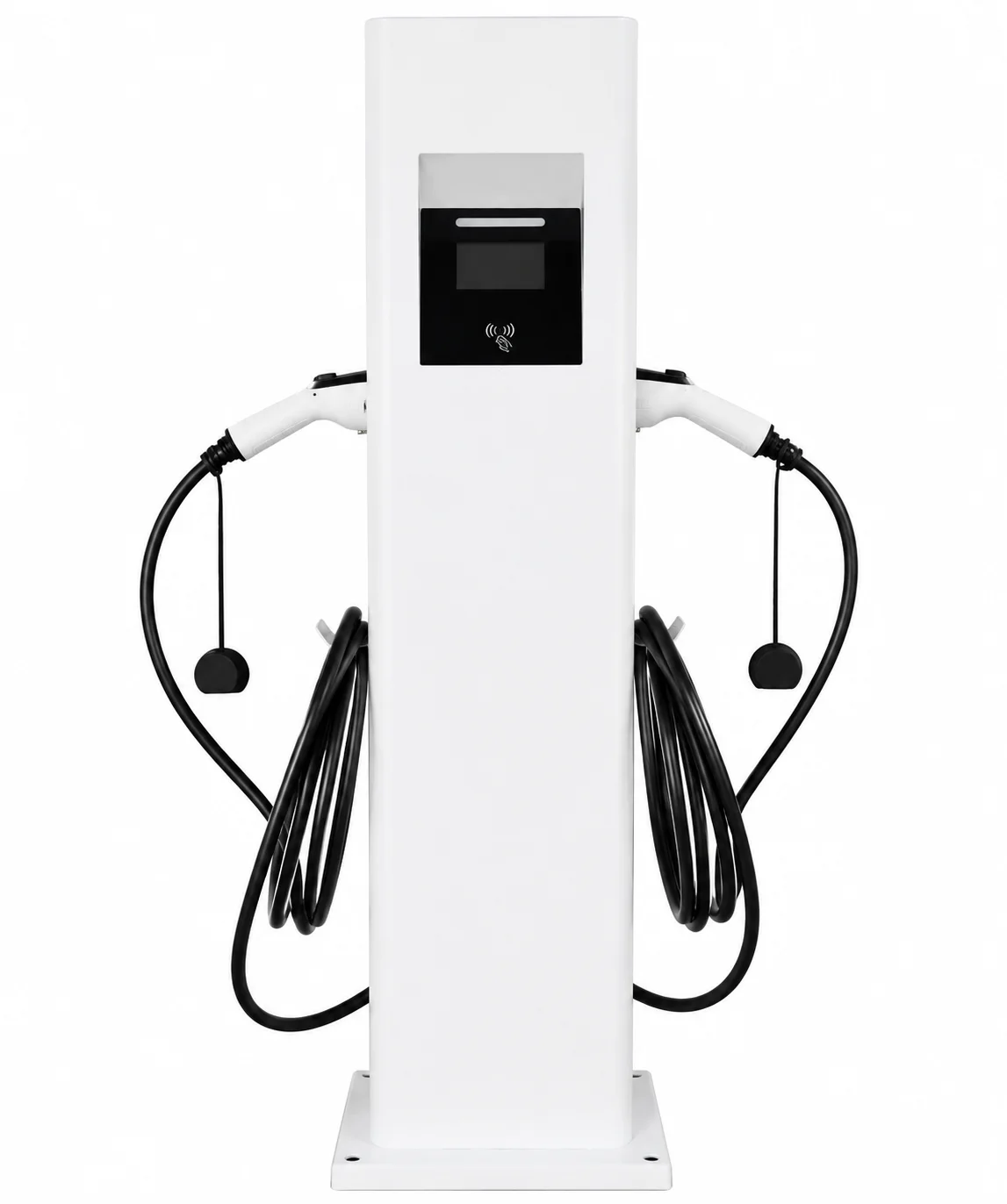 Double Plug Floorstand OEM Commercial OCPP1.6 Dual 22 KW Gun Type2 GBT 2*22kW AC EV Fast Charging Station IP54 Car Charger Pile