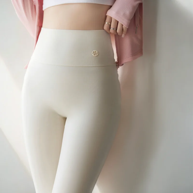 Leggings de sport pour femmes, Style banlieue, élégance neutre, rayures élastiques, coupe ample, drapé, style bohème, jogging Ol