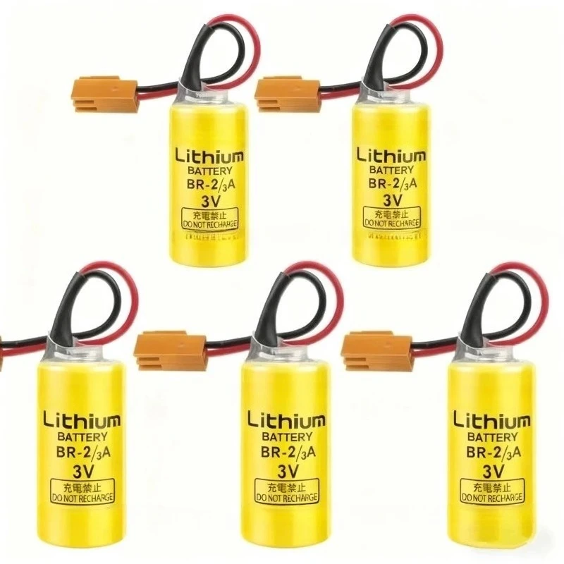 

(5-Pack) 3V 1600mAh BR-2/3A Lithium Battery Replacement for BR-2/3ASSP Battery