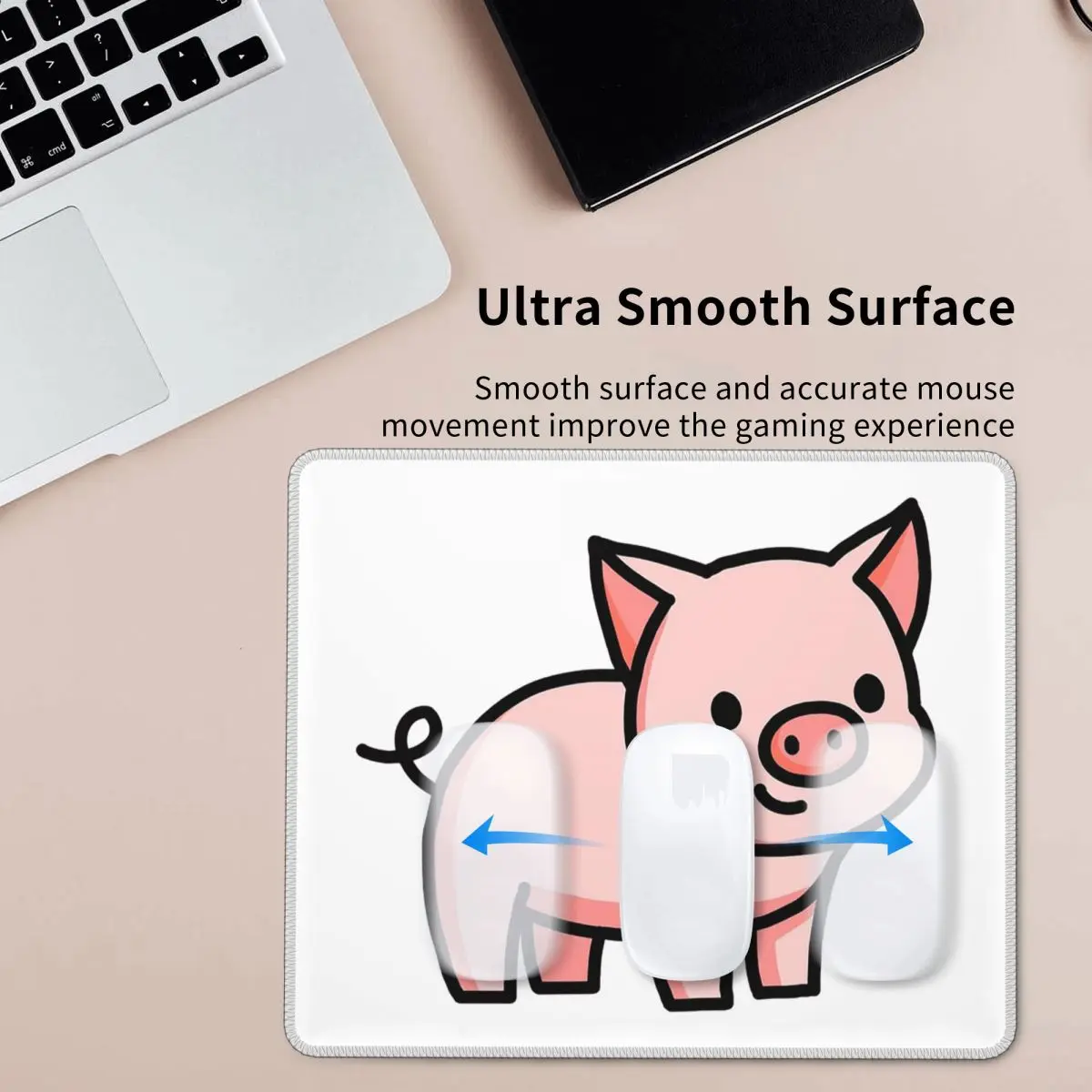 

Коврик для мыши со свиньей, коврик для компьютерной клавиатуры, коврик для мыши, игровой ПК, ноутбука, настольный коврик, офисные аксессуары, коврики для стола