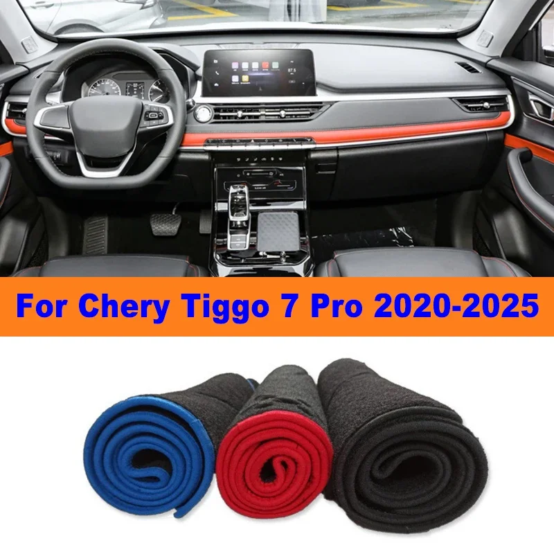 

Anti-Glare Dashboard Cover Dash Mat Non-Slip Sun Shade Pad Interior Protector For Chery Tiggo 7 Pro 2020-2025 Car Accessories
