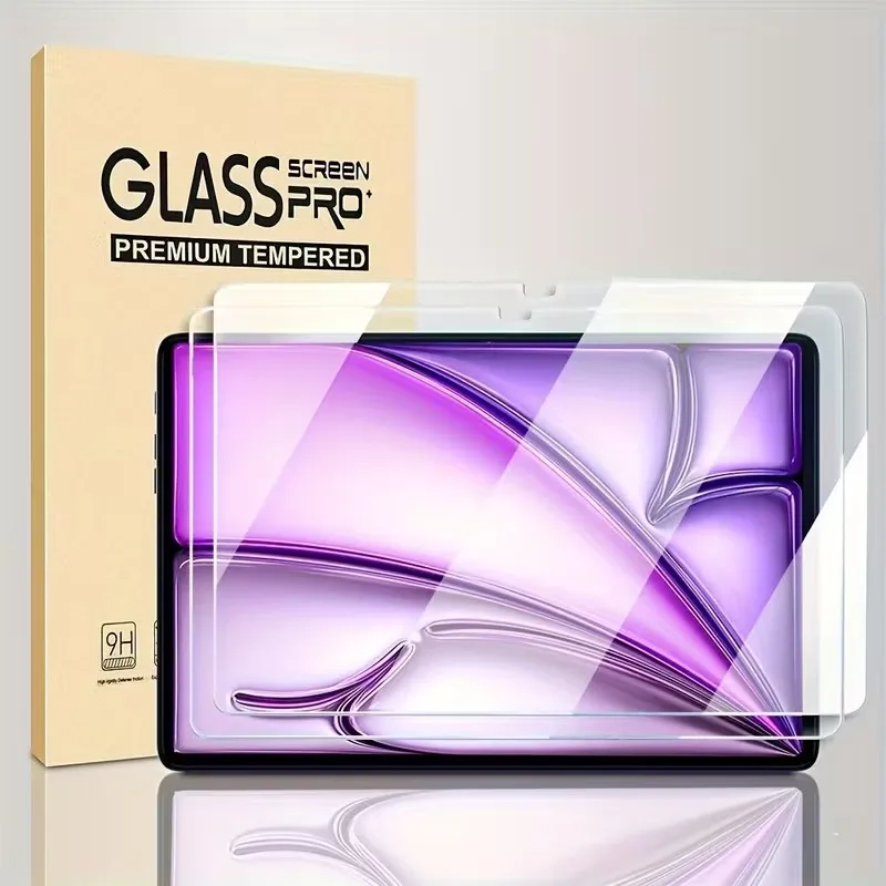 2Pcs HD Tempered Glass Film For iPad Pro 2018 2020 2021 2022 2024 2025 iPad 10 Air 3 4 5 Mini 7 6 Anti-scratch Screen Protector