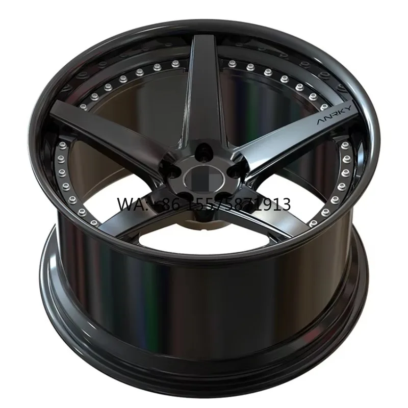 

Customized 2-Piece Deep Concave Rims 18-22" 5x112 6061T6 Forged Alloy Lightweight High Strength Performance Wheels