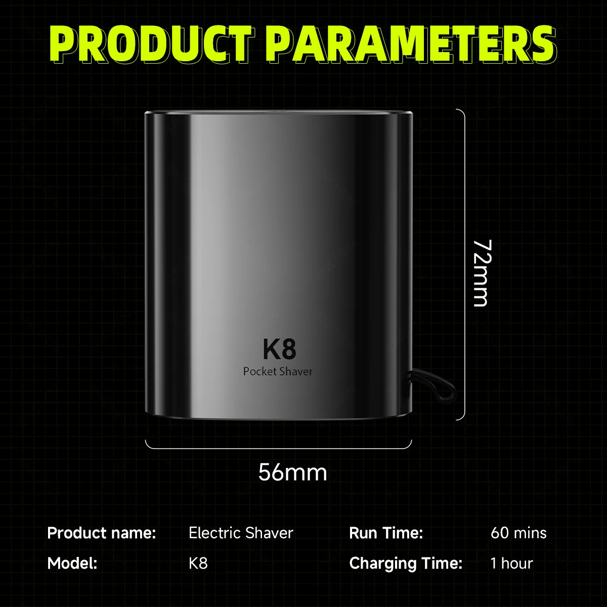 ENCHEN K8 2-kops scheerapparaat 350mAh Type-C met magnetische snijkop Gemakkelijk schoon te maken Huidvriendelijk ontwerp