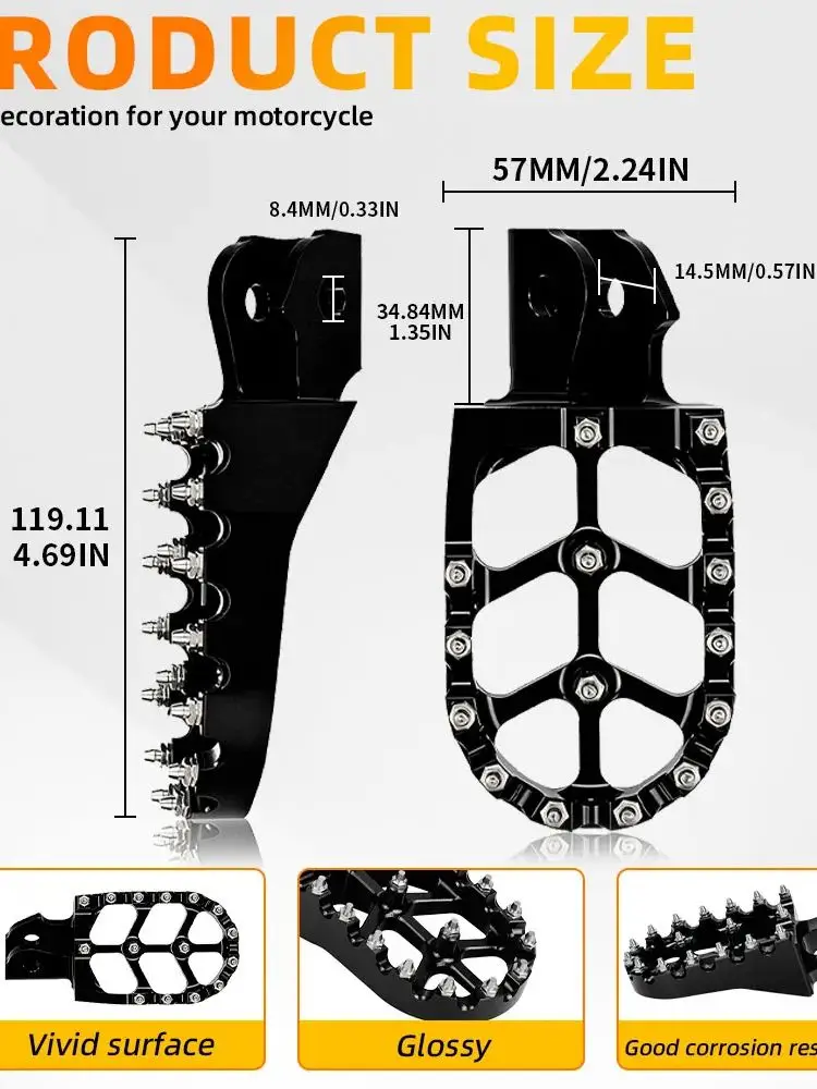 AliExpress JFGRACING For KAWASAKI KX KLX KX450R HONDA CRF150F 230F 250F XR125L 150L Foot Peg CNC Ebike Pedals Motorcycle Footrest Accessories