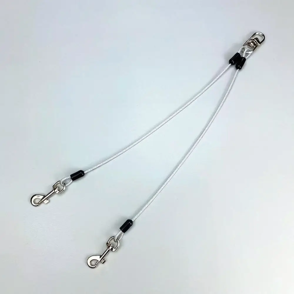 Pet Traction Lead Multi Dog Coupler Metal Chain Anti Tangle Rope For Small Puppy Outdoor Walking Training Tool