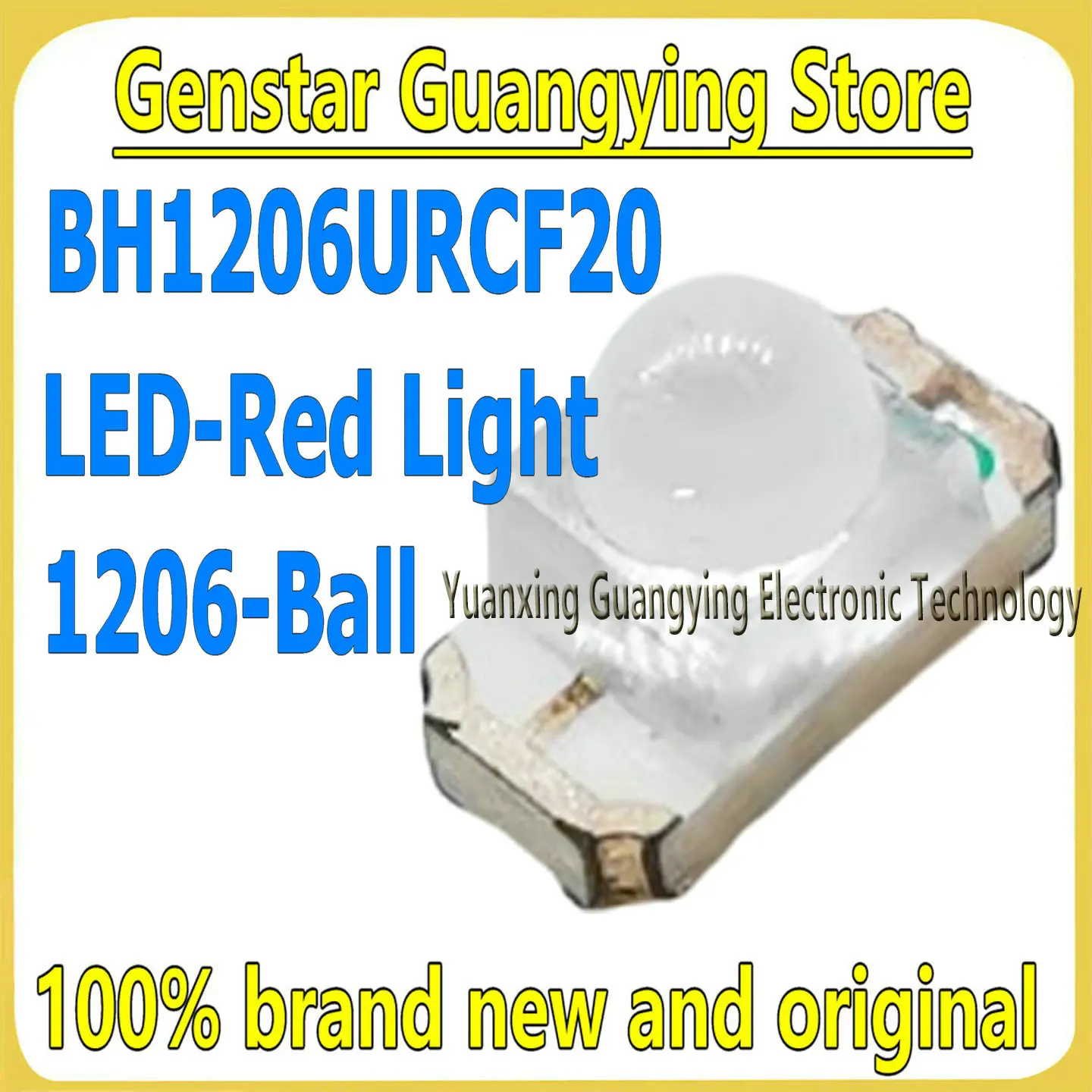 (100 pieces) 1206(3216) Ball head concentrated SMD LED Diode Chip Red SMT Lamp Light Beads Emitting Kit 100% Brand New