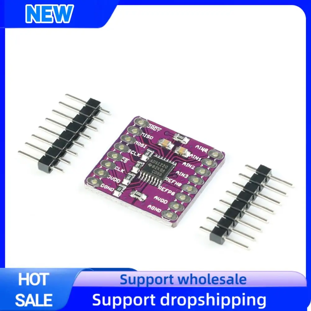 

Оптимальный CJMCU-1220 ADS1220 АЦП 24-битный модуль аналого-цифрового преобразователя I2C малой мощности 24-битный аналого-цифровой преобразователь сенсорный модуль