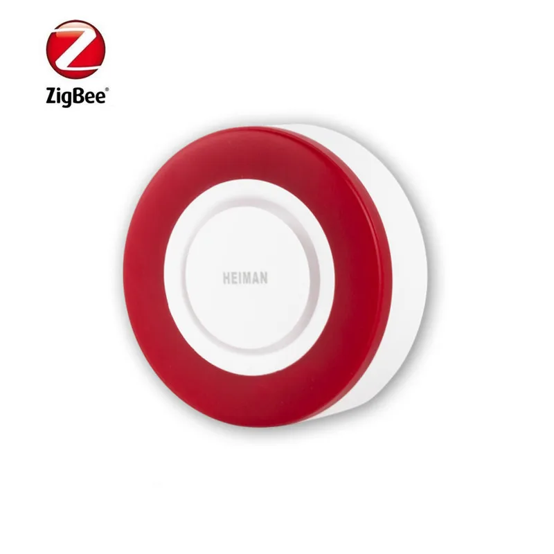 Zigbee3.0 Siren Strobe Flash Siren Alarm 95dB Horn Threaten Thief Compatible With Home Assistant, Kaku,ConbeeII