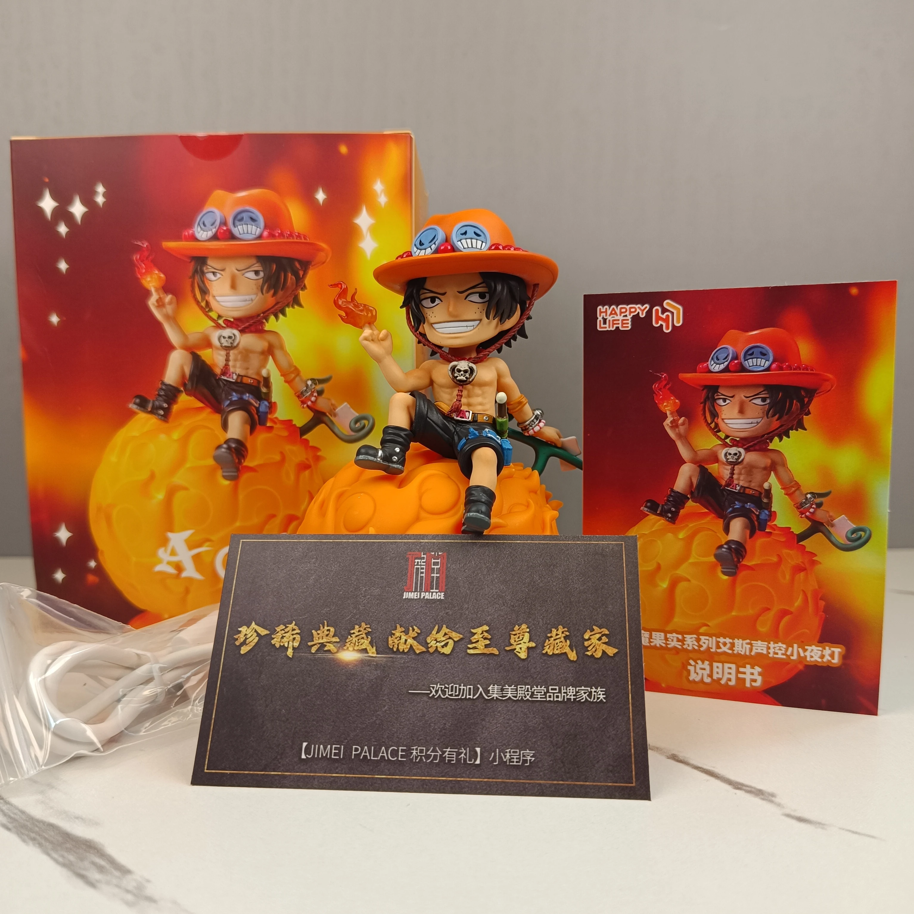 Figurki anime One Piece, 12 cm, Owoc Diabła Ace, figurka akcji, model, lalka, kolekcja zabawek, prezenty