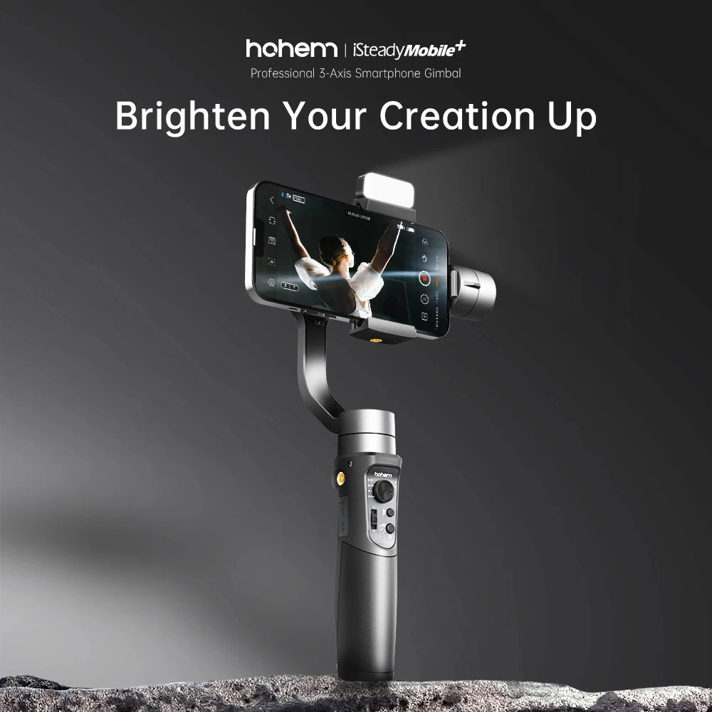 Hohem iSteady Mobile Plus 2024 smartphone Android Gimbal 3-axis handheld stabilizer iSteady M5S KIT gimbal