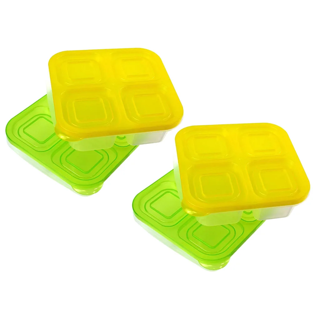 

4 шт. многоразовые легкие контейнеры для закусок для офиса, пикника, путешествий, портативный ланч-бокс, ланч-бокс