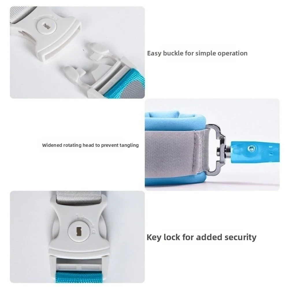 Reflective Child Anti Lost Wrist Link 2in1 Harness&Bracelet Baby Loss Prevention Belt Cartoon Soft Baby Walking Safety Strap