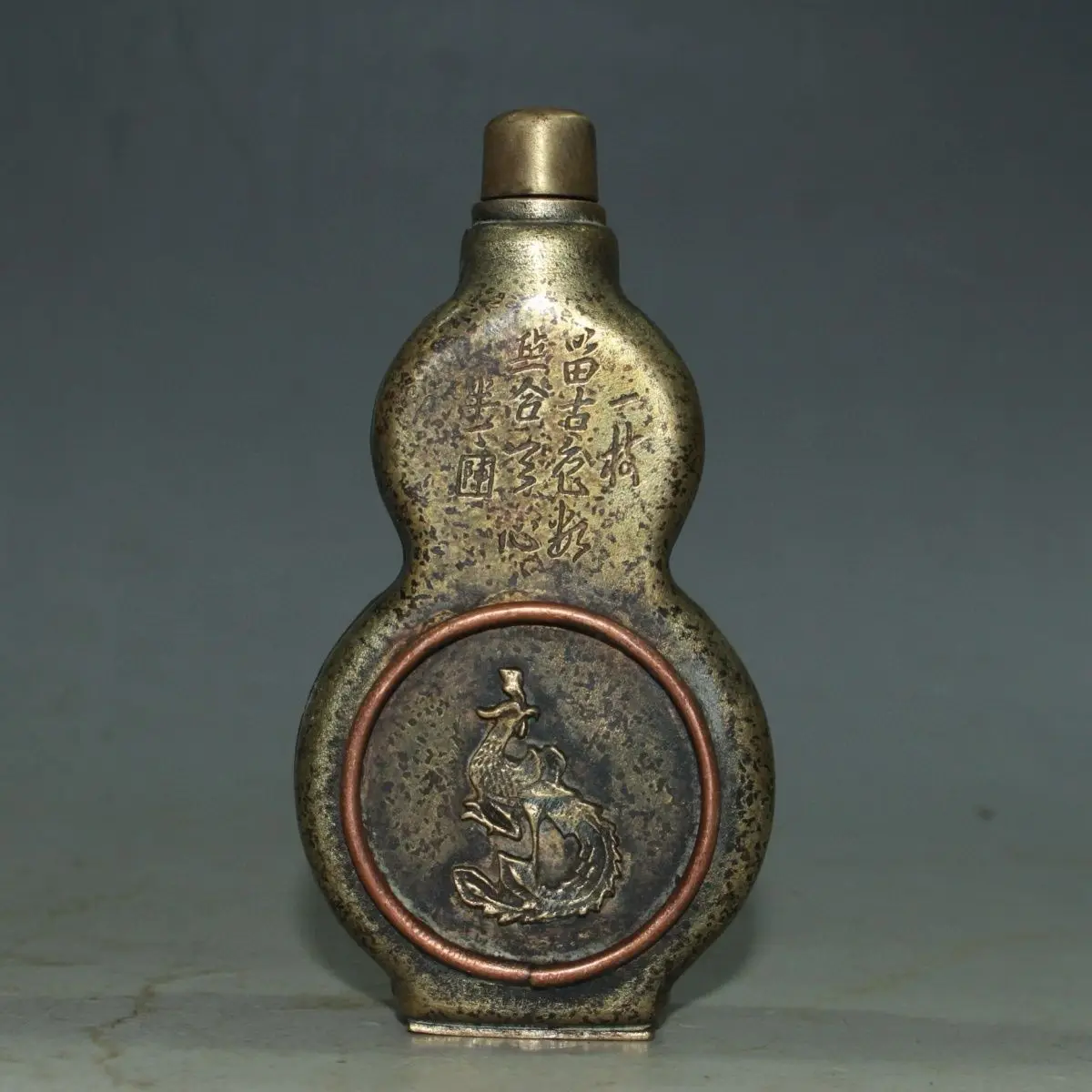 Retro Phoenix bird gourd Snuff Bottle mini bottle ﻿