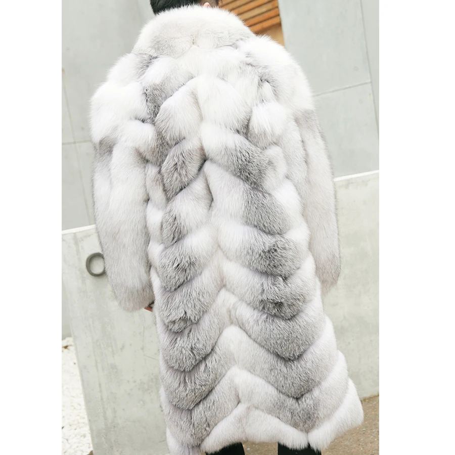 New Style Real Fur Coat For Men Winter Natural Fox Fur Jacket Warm Fox Fur Coat High Quality Free Shipping