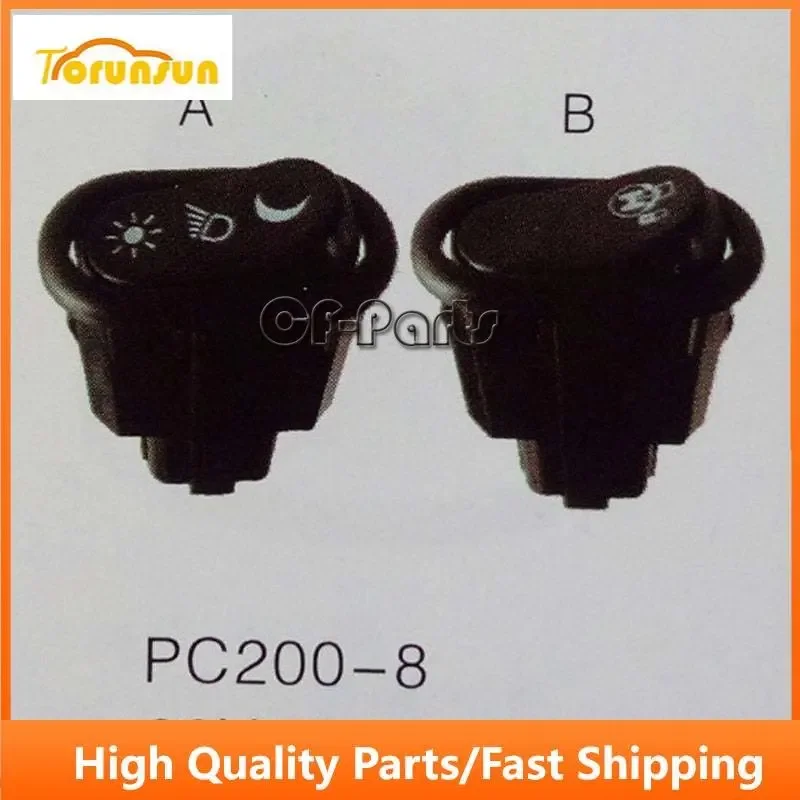 

Light Switch 20Y-06-42121 A & B For Komatsu PC78US-8 PC88MR-8 PC130-8 PC200-8 PC300-8