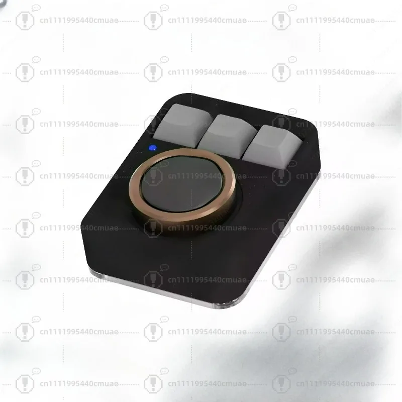 Aluminum alloy double-knob mechanical keyboard, custom volume, multimedia, boyfriend gift