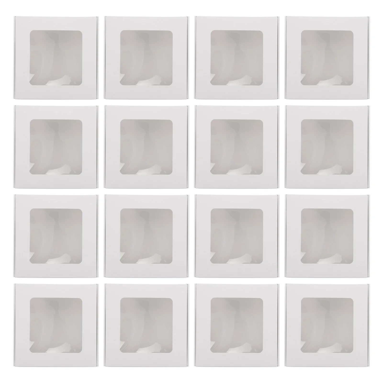 

30pcs Transparent Gift Packaging Box 4.13X4.13X1.18In Clear Dessert Boxes For Macarons Cookies Cupcakes Pastries Present Box