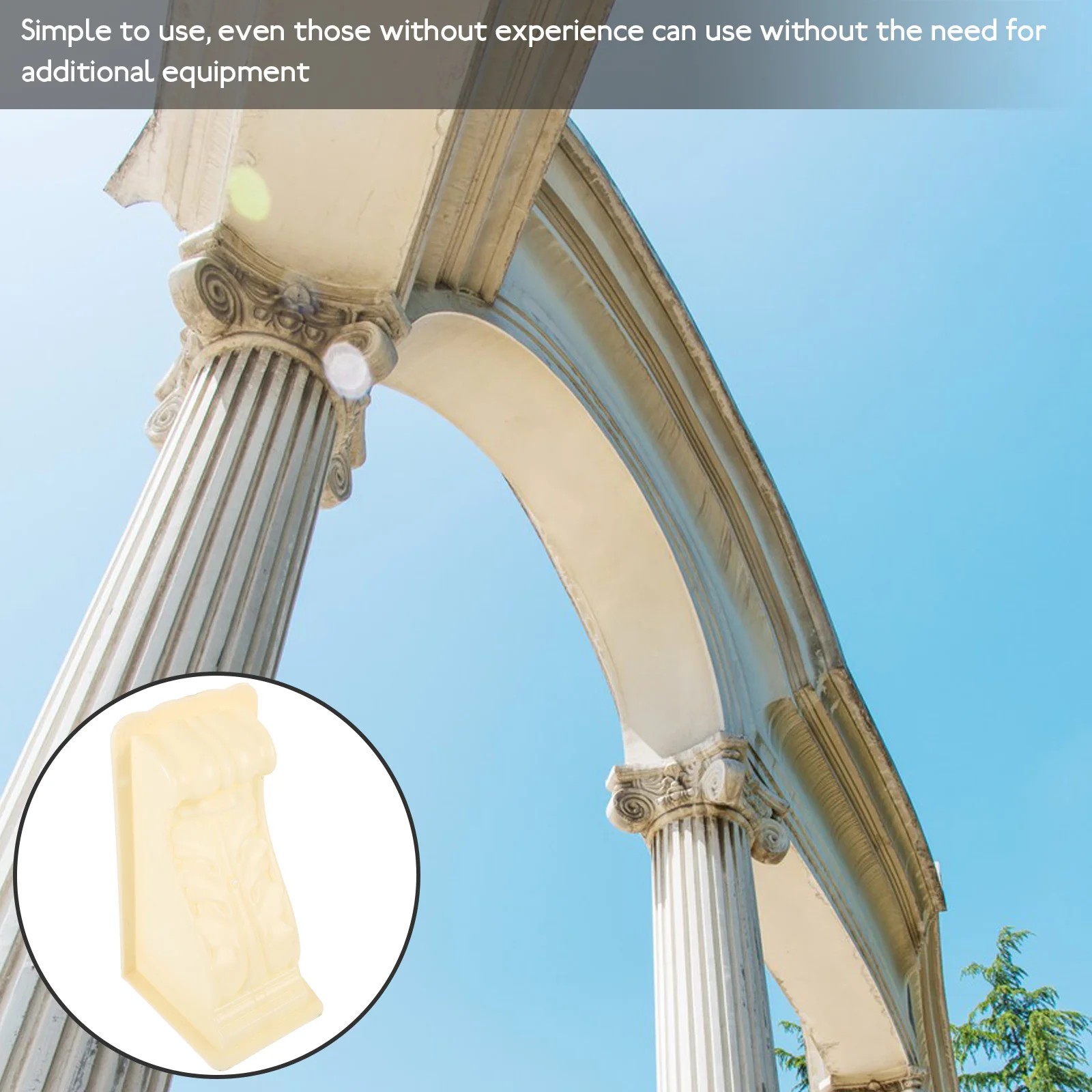 

Villa Corbel Mold Durable Thickened Concrete Casting Mold Decorative European Style for DIY Architectural Landscaping