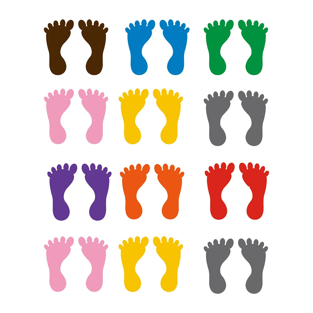 Footprint Stickers For Bathroom Floor Decals Waterproof Non- Eco-Friendly Home Bathtub Pool Decor