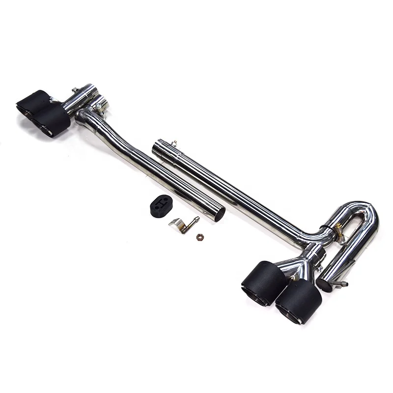 

Наконечник выхлопной трубы A3 из углеродного волокна 304 для Audi A3 A4 2013-2017 гг., наконечник глушителя, замена выхлопной трубы S3 S4, насадка бампера