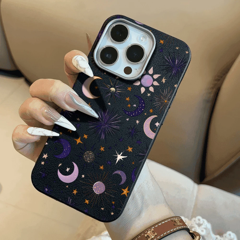 INS Moon Sun Star Luxury Retro Phone Case For Xiaomi Mi Lite 5G Ne Xiaomi For17 Pro Max 13 14 15 12 Pro 12T 13t 14t 15t Fundas view 6