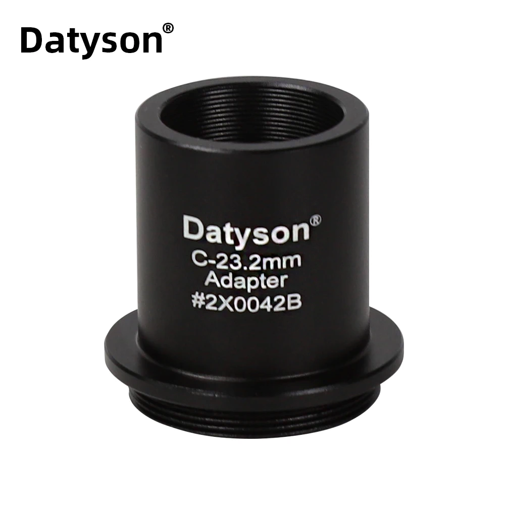 Datyson 23.2mm to C-Mount Adapter Converter C/CS CCD Interface Camcorder CCTV Camera to Microscope for Microphotography