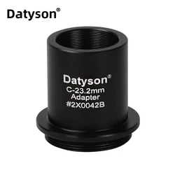 Datyson 23.2mm to C-Mount Adapter Converter C/CS CCD Interface Camcorder CCTV Camera to Microscope for Microphotography