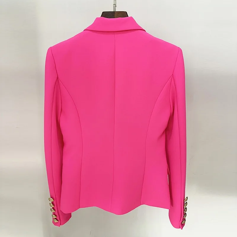 เสื้อสูททรงสลิมปุ่มหัวสิงโตโลหะทันสมัย