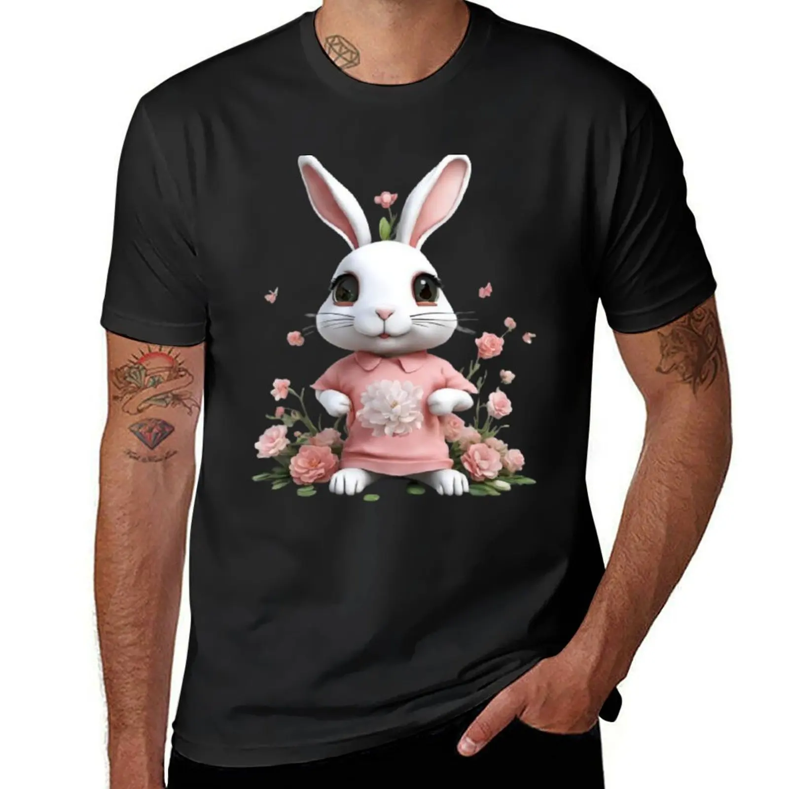 

Happy Ester Bunny Funny T-Shirt custom t shirt anime stuff football t shirt vintage clothes clothes for men