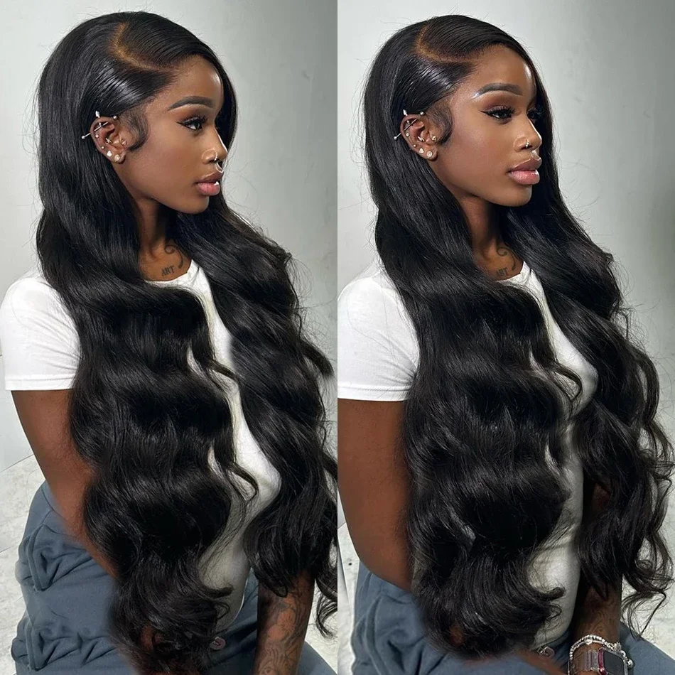 Rosabeauty-Brazilian Body Wave Bundles, 100% Cabelo Humano Cru, Onda De Água, Trama Dupla, Cabelo Remy, 30 em, 32 em, 40 em