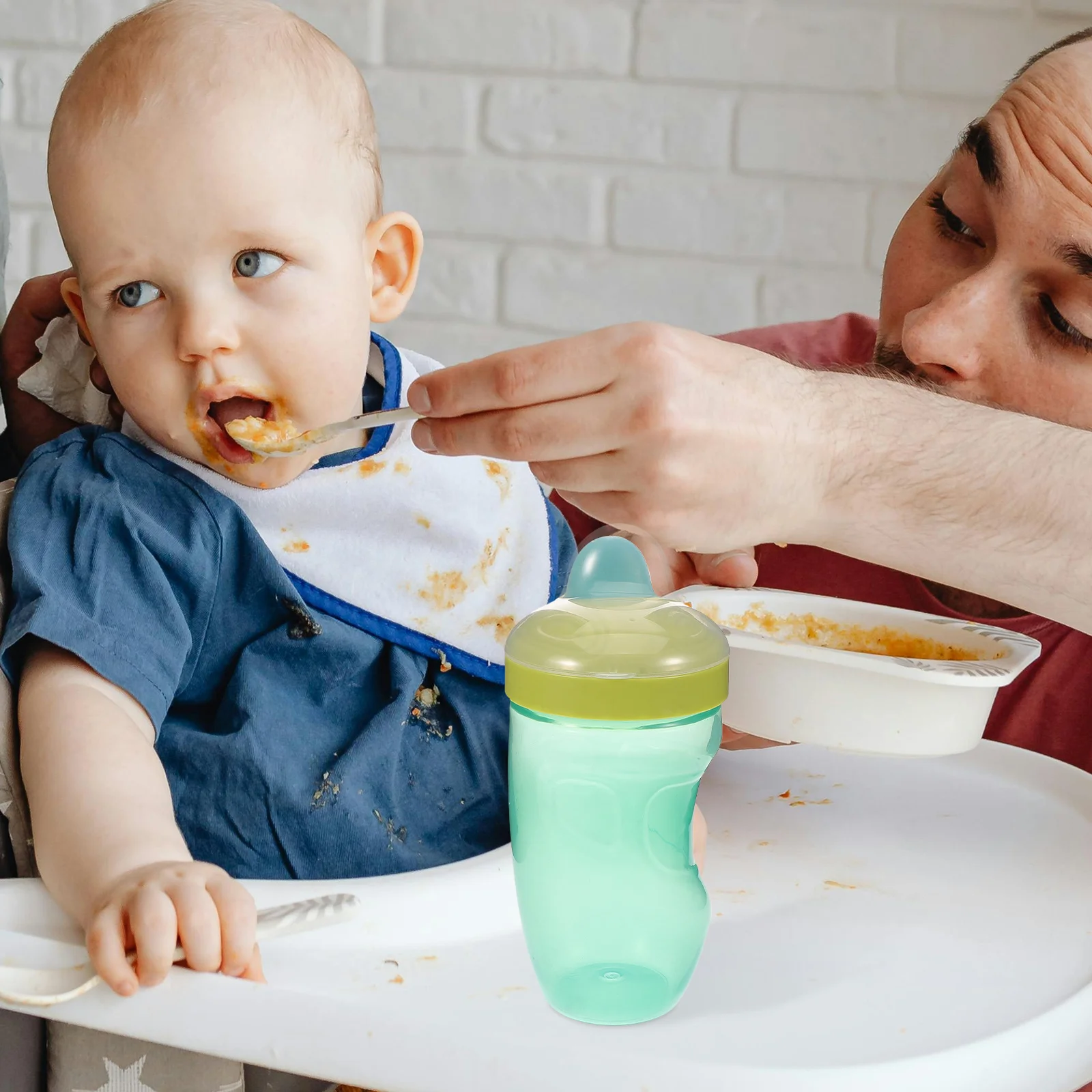 

Toddler Drinking Bottle 300Ml Large Capacity Hard Spout Spill Proof Kids Cup For Travel School Home Plastic Training Cup