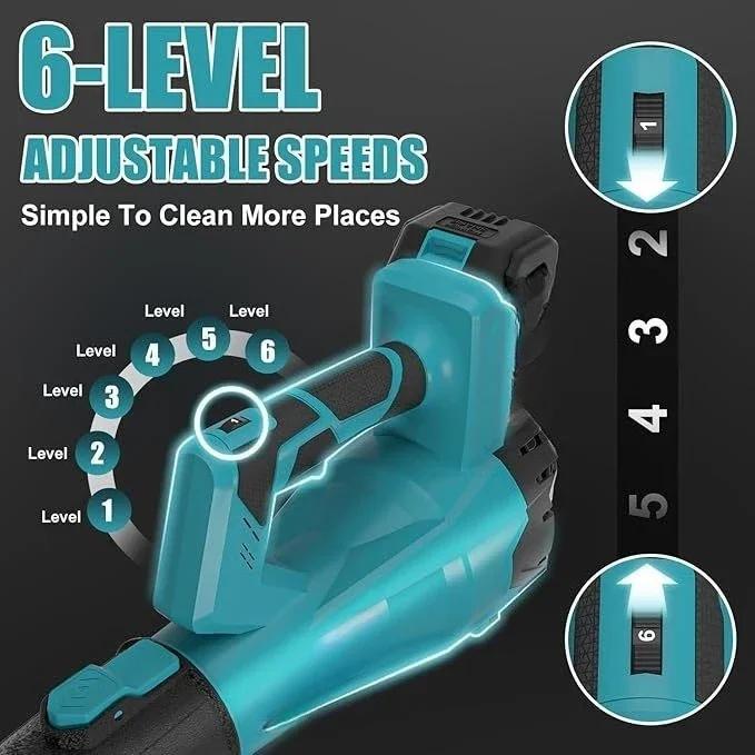 Lithium Battery Leaf Blower, Snow Blower, Electric Industrial Handheld High-power Wireless Charging Blower