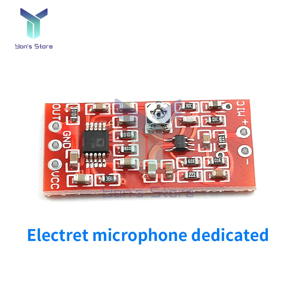 MAX4466 Electret Microphone Amplifier Board Pickup Module with SSM2167 Voice Compression Amplifier AMP Module DC 3V-5V