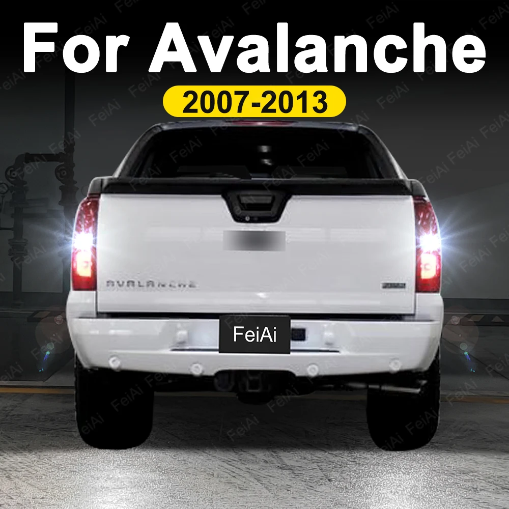 Para Chevrolet Avalanche luz LED de marcha atrás bombilla de marcha atrás 2007 2008 2009 2010 2011 2012 2013 accesorios de Avalanche Flash blanco