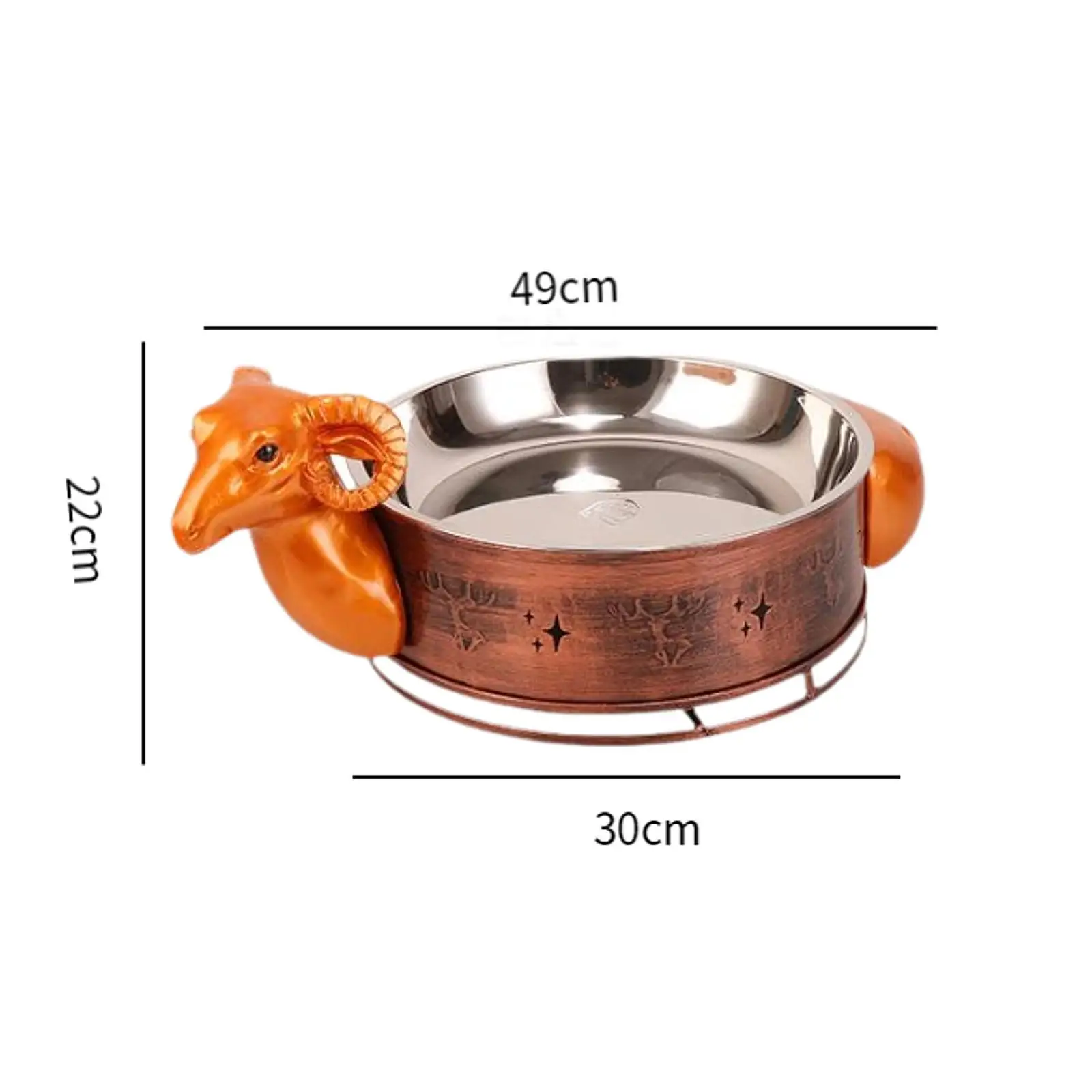 Zodiac Dry Pot Unique Sheep Shape Pot for Camping Picnic Pasta, Noodles, Egg