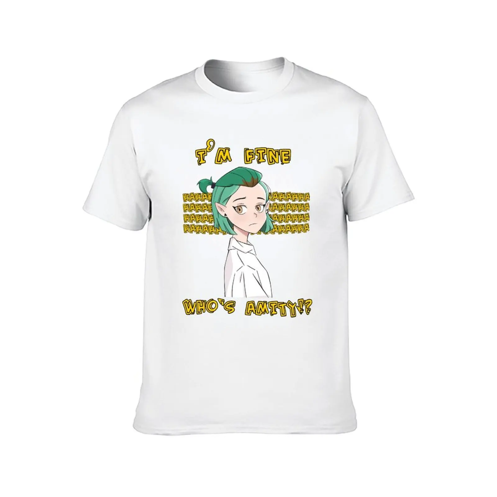 الرسوم المتحركة The Owl Idols House - أنا بخير - من الصداقة؟! تي شيرت رجالي تي شيرت قطني تي شيرت للرجال تي شيرت برسومات #2