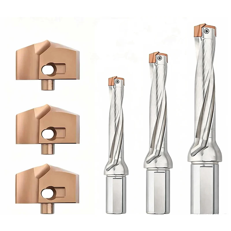 1PCS HCD Carbide Insert JCD Crown Deep Hole Drill 10.0mm-28.9mm High-Quality Cutting Tool for Precision Drilling