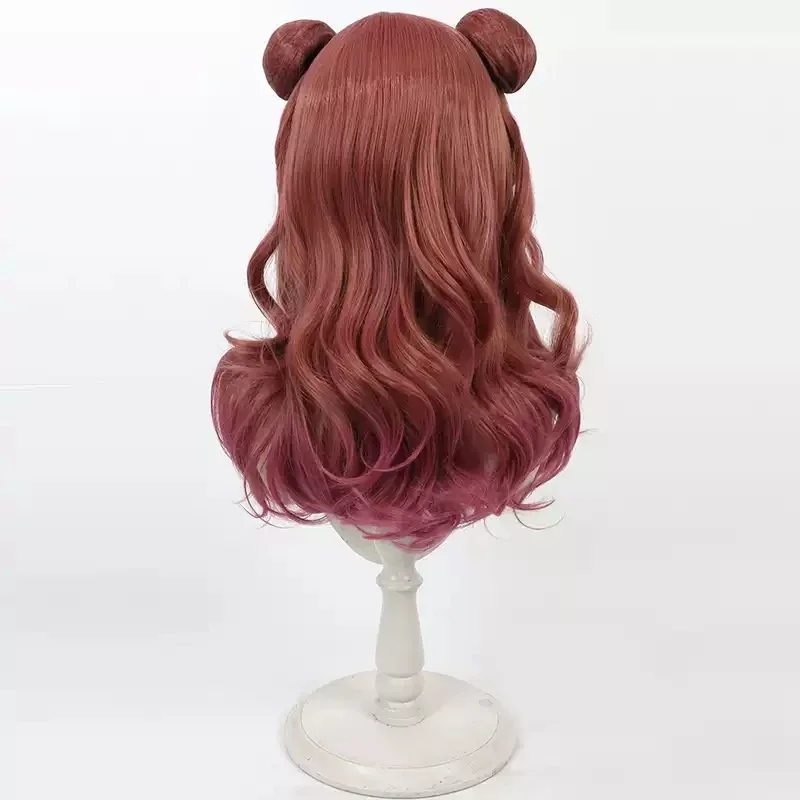 نوع جديد Gakuen iDOLM @ STER القتال طريقي Hanami ساكي شعر مستعار تأثيري طويل مقاومة للحرارة الشعر الاصطناعية حفلة الهالوين