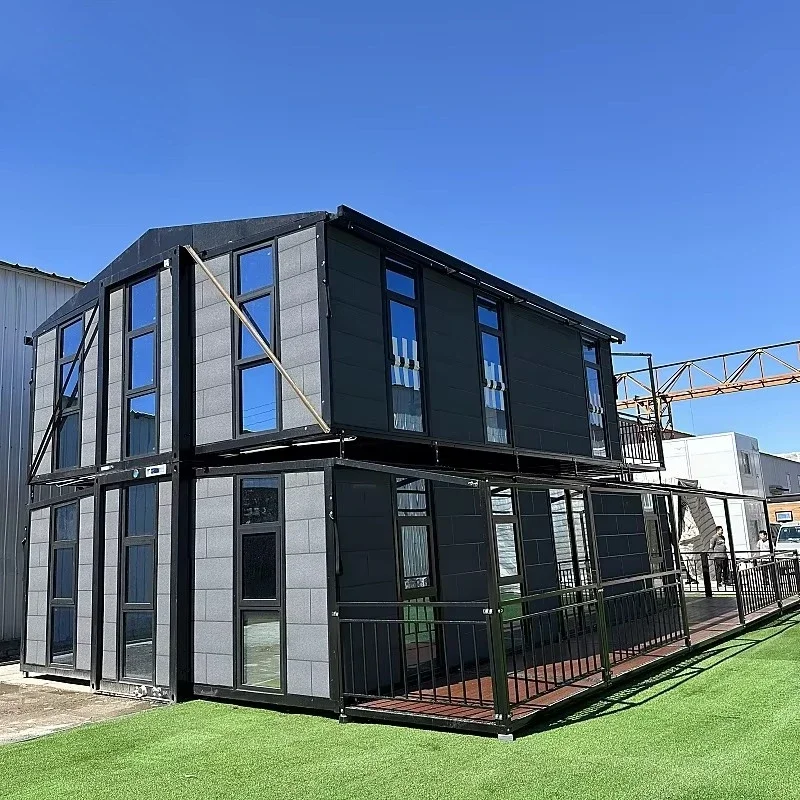 2 قصة حاوية منزل جاهز للطي حاوية قابلة للتوسيع منزل مقاوم للماء 30ft 40ft منزل حاوية قابلة للتوسيع #3