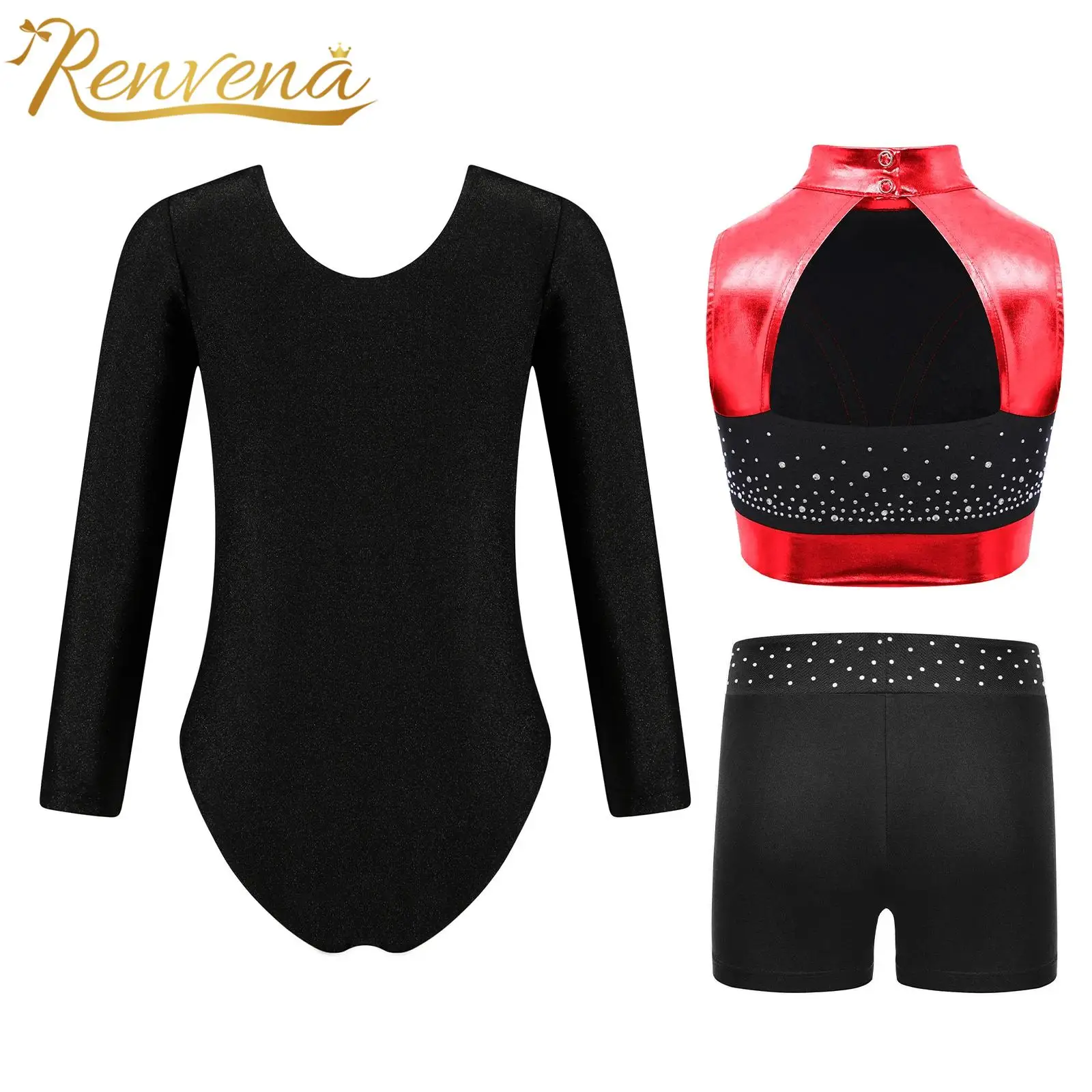 

Children Workout Acrobatics Leotard for Girls Kids Ballet Tutu Gymnastics Leotard Performance Dancewear Sets Skating Jumpsuit