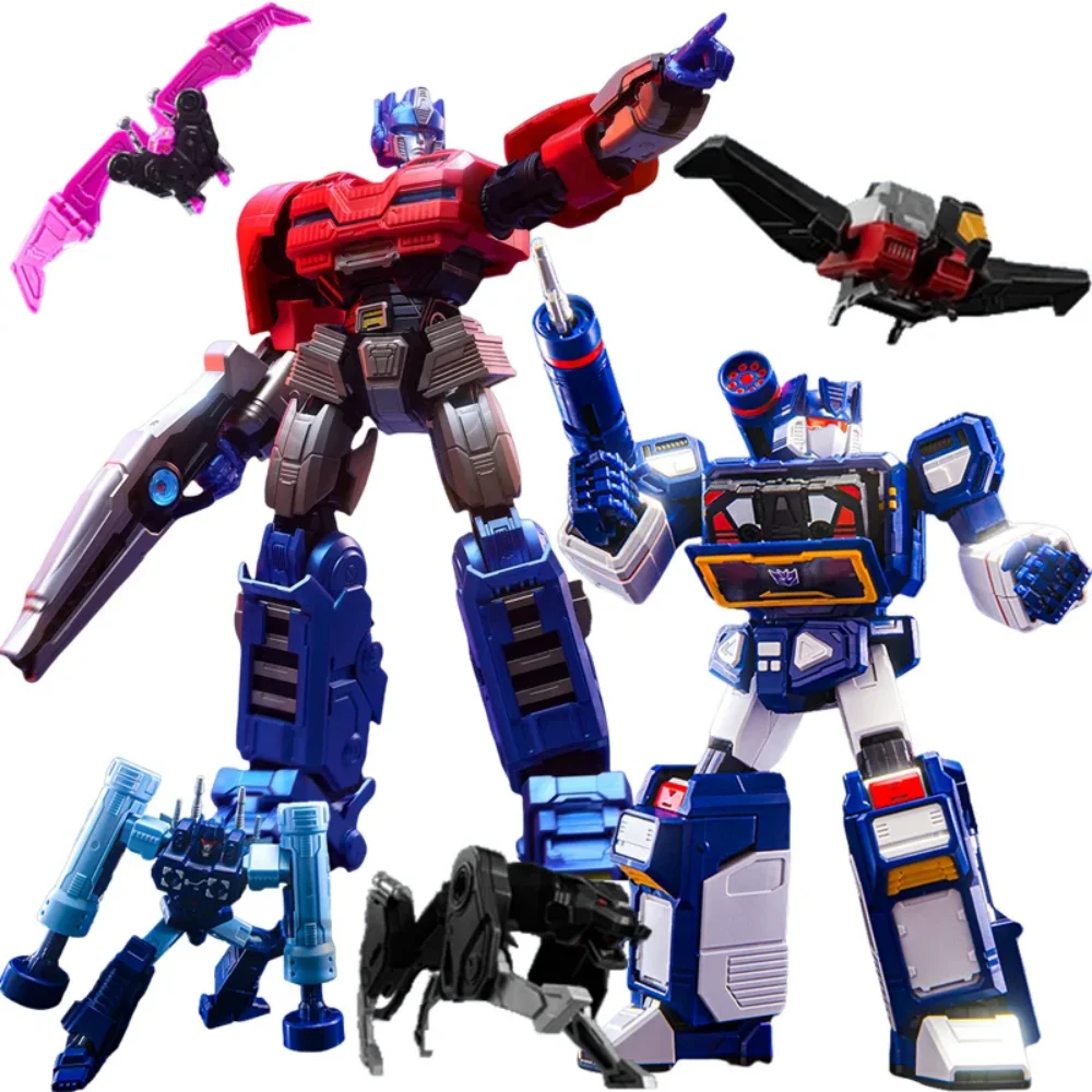 

Original Blokees Transformation LED Legendary Edition Soundwave Orion Pax Anime Figures Building Block Toys Kid Birthday Gifts