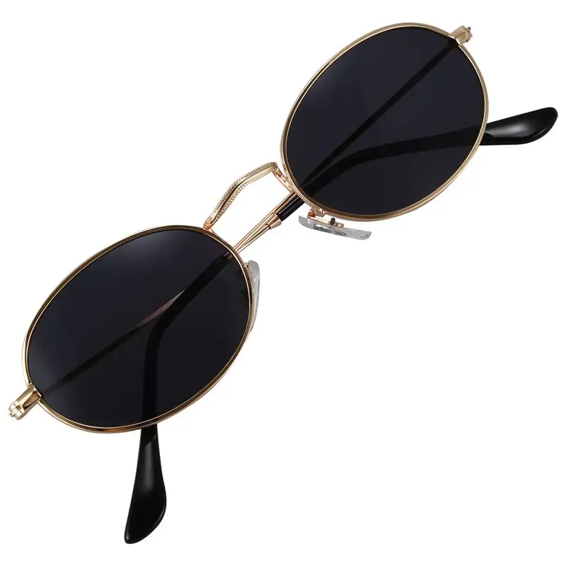 Oval Sunglasses Men Women Vintage Male Female Retro Sun Glasses Round Eyewear S8006