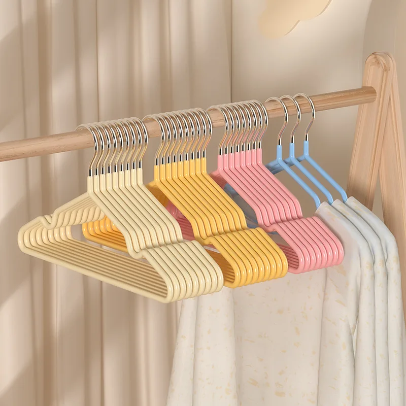 10pcs Anti-slip 30cm Plastic Dipped Clothes Hanger Household Clothes Hanger Baby Clothes Drying Rack Children